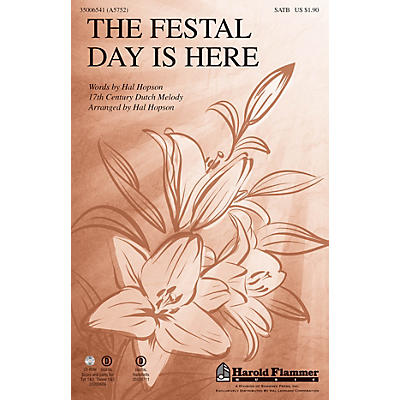 Shawnee Press The Festal Day Is Here SATB arranged by Hal Hopson