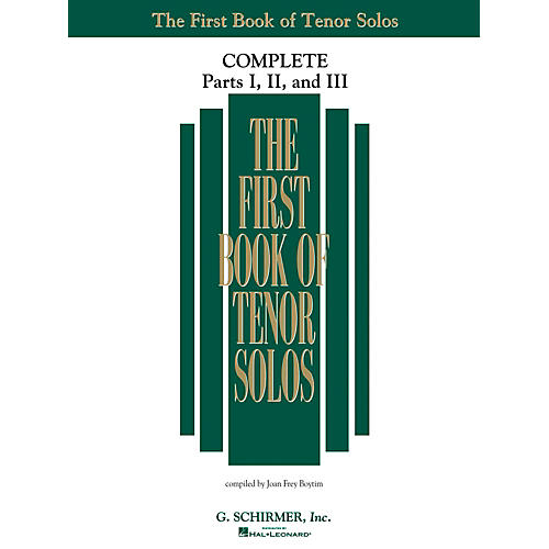 G. Schirmer The First Book Of Tenor Solos Complete Parts 1, 2 and 3
