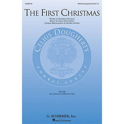 G. Schirmer The First Christmas SAB arranged by Audrey Snyder