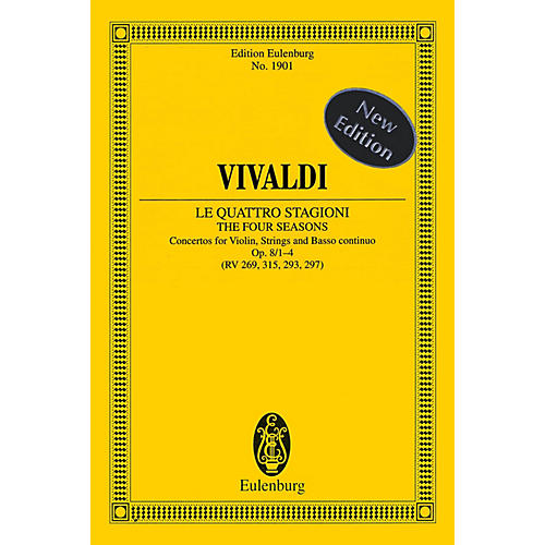 Eulenburg The Four Seasons, Op. 8, Nos. 1-4 Study Score Series Softcover Composed by Antonio Vivaldi