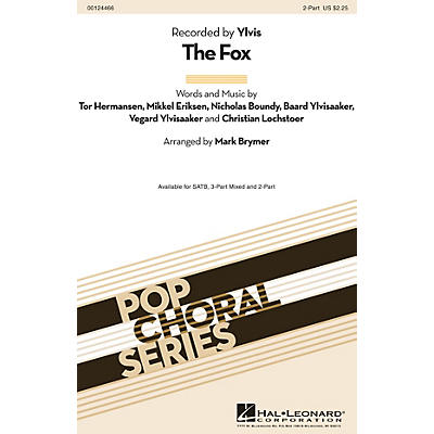 Hal Leonard The Fox 2-Part by Ylvis arranged by Mark Brymer