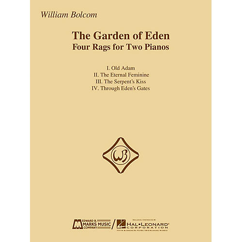 Edward B. Marks Music Company The Garden of Eden (Four Rags for Two Pianos) E.B. Marks Series Softcover Composed by William Bolcom