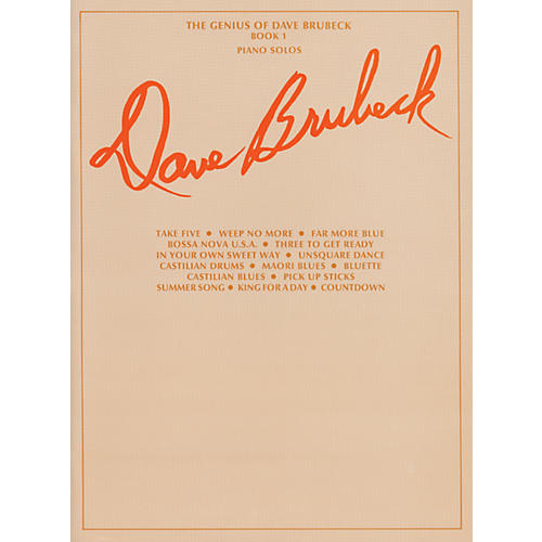 Alfred The Genius of Dave Brubeck for Piano, Book 1