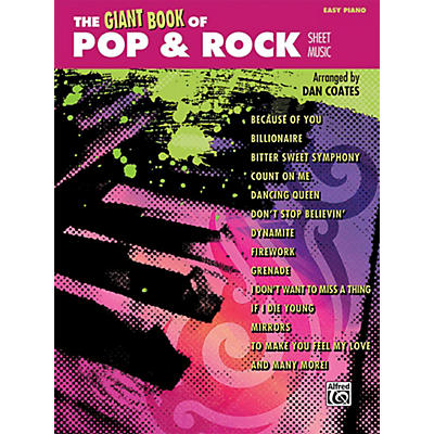 Alfred The Giant Book of Pop & Rock Sheet Music Easy Piano Book