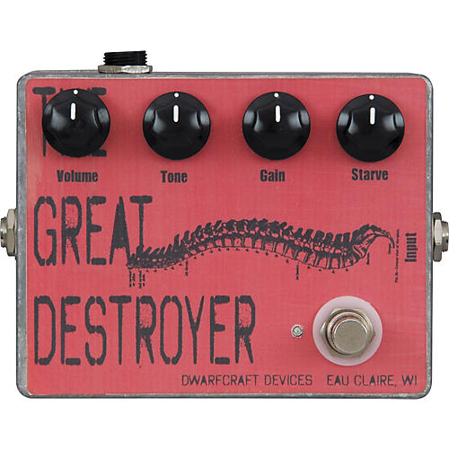 The Great Destroyer Distortion Guitar Effects Pedal