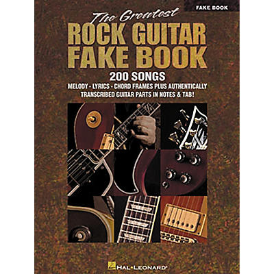 Hal Leonard The Greatest Rock Guitar Fake Book