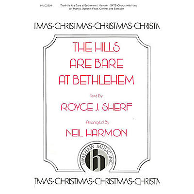 Hinshaw Music The Hills Are Bare at Bethlehem SATB arranged by Neil Harmon
