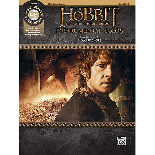 Alfred The Hobbit - The Motion Picture Trilogy Instrumental Solos Alto Sax Book & CD Level 2-3 Songbook