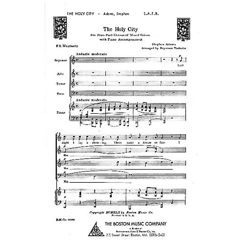 Boston Music The Holy City SATB Composed by Stephen Adams