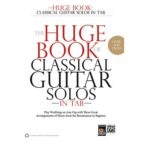 The Huge Book of Classical Guitar Solos in TAB Book