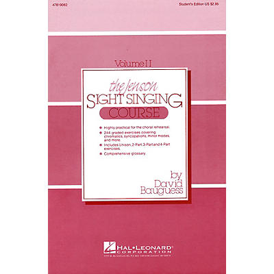 Hal Leonard The Jenson Sight Singing Course (Vol. II) Singer composed by David Bauguess