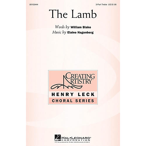 Hal Leonard The Lamb 3 Part Treble composed by Elaine Hagenberg