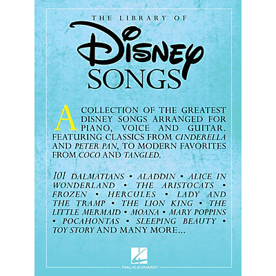 Hal Leonard The Library of Disney Songs Piano/Vocal/Guitar Songbook