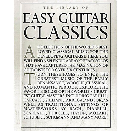 The Library of Easy Guitar Classics Music Sales America Series Softcover