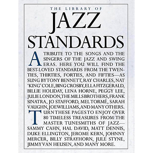 The Library of Jazz Standards Music Sales America Series Softcover
