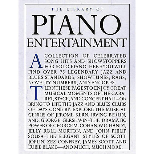 The Library of Piano Entertainment Music Sales America Series Softcover