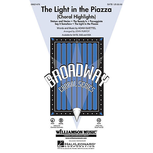 Hal Leonard The Light in the Piazza (Choral Highlights) ShowTrax CD Arranged by John Purifoy