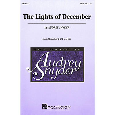 Hal Leonard The Lights of December SATB composed by Audrey Snyder