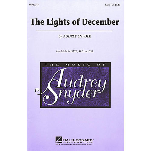 Hal Leonard The Lights of December SATB composed by Audrey Snyder