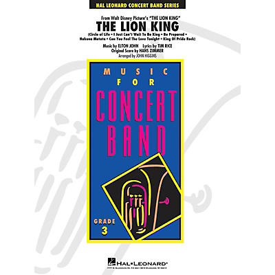 Hal Leonard The Lion King - Young Concert Band Series Level 3 arranged by John Higgins