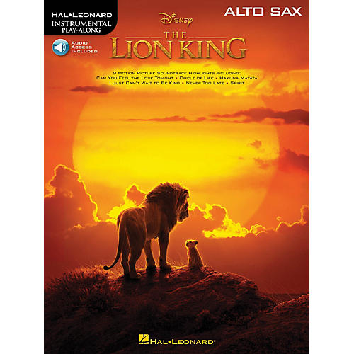Hal Leonard The Lion King for Alto Sax Instrumental Play-Along Book/Audio Online