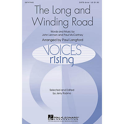 Hal Leonard The Long and Winding Road SATB Divisi by The Beatles arranged by Paul Langford