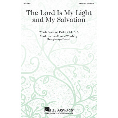 Hal Leonard The Lord Is My Light and My Salvation SATB Divisi composed by Rosephanye Powell