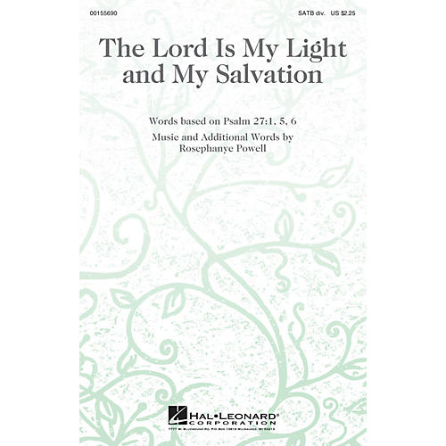 Hal Leonard The Lord Is My Light and My Salvation SATB Divisi composed by Rosephanye Powell