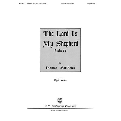 Hal Leonard The Lord Is My Shepherd (High Voice) composed by Matthews Tho