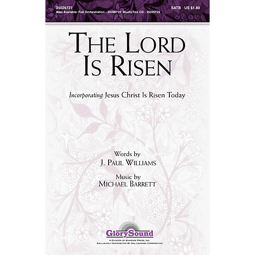 Shawnee Press The Lord Is Risen Studiotrax CD Composed by J. Paul Williams