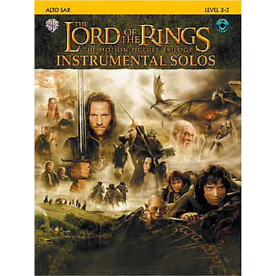 Alfred The Lord of the Rings Instrumental Solos Alto Sax (Book & CD)