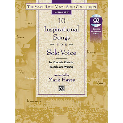 Alfred The Mark Hayes Vocal Solo Collection 10 Inspirational Sngs Solo Voice Mixed Voicings Listening CD