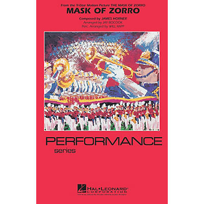 Hal Leonard The Mask of Zorro Marching Band Level 4 Arranged by Jay Bocook