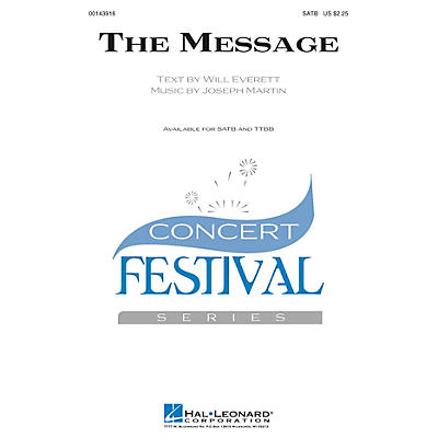 Hal Leonard The Message SATB composed by Joseph M. Martin