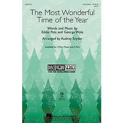 Hal Leonard The Most Wonderful Time of the Year (Discovery Level 1) VoiceTrax CD Arranged by Audrey Snyder