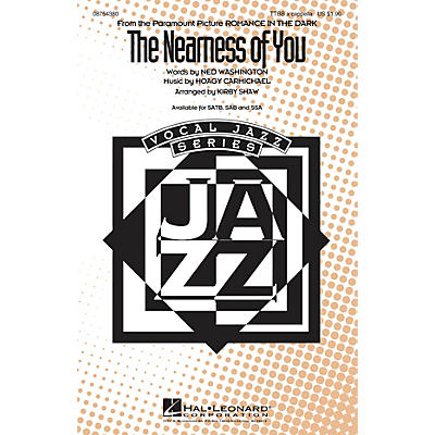 Hal Leonard The Nearness of You TTBB A Cappella arranged by Kirby Shaw