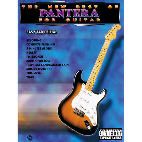 The New Best of Pantera for Guitar Tab Book