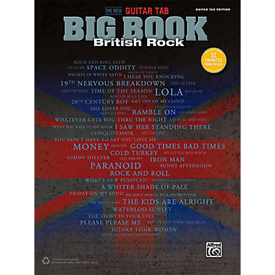 Alfred The New Guitar TAB Big Book British Rock