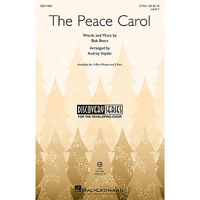 Hal Leonard The Peace Carol (Discovery Level 1) 2-Part arranged by Audrey Snyder