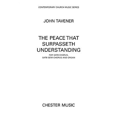 Hal Leonard The Peace That Surpasseth Understanding For Satb Chorussatb Semi-chorus And Organ by John Tavener