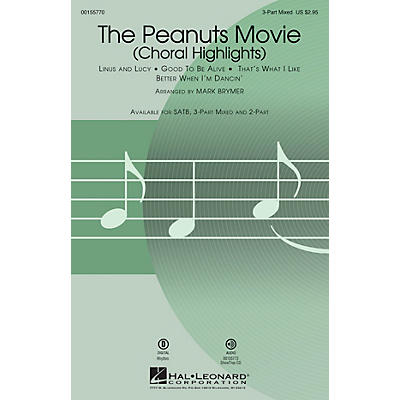 Hal Leonard The Peanuts Movie (Choral Highlights) SAB arranged by Mark Brymer