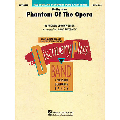 Hal Leonard The Phantom of the Opera (Medley) - Discovery Plus Concert Band Series Level 2 arranged by Sweeney