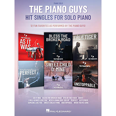 Hal Leonard The Piano Guys 12 Hit Singles for Piano Solo Songbook