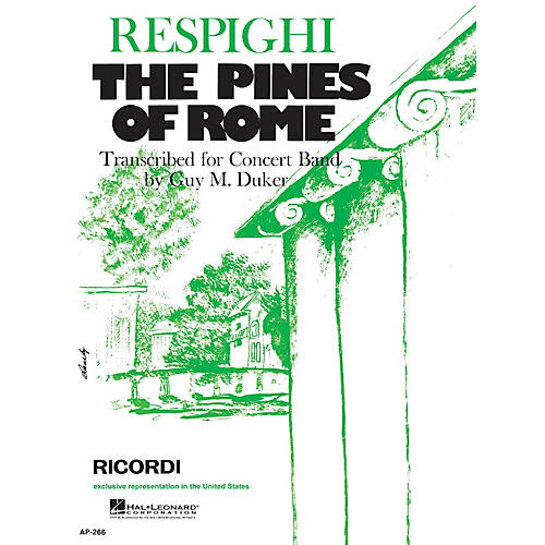 Ricordi The Pines of Rome (Full Score & Parts) Concert Band Composed by Ottorino Respighi