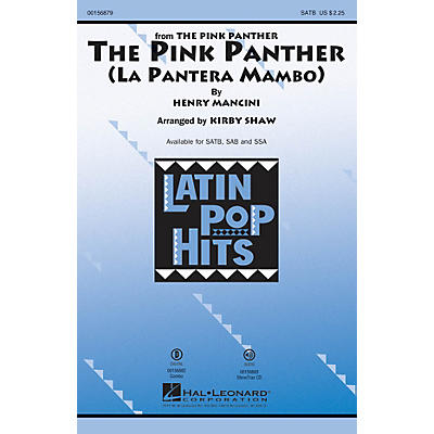 Hal Leonard The Pink Panther (La Pantera Mambo) SAB Arranged by Kirby Shaw