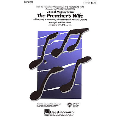 Hal Leonard The Preacher's Wife (Gospel Medley) SATB by Whitney Houston arranged by Kirby Shaw