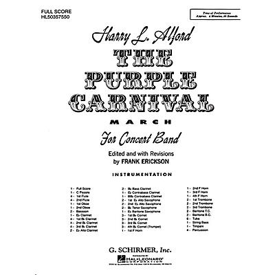 G. Schirmer The Purple Carnival March (Score and Parts) Concert Band Level 4-5 Composed by Harold Alford