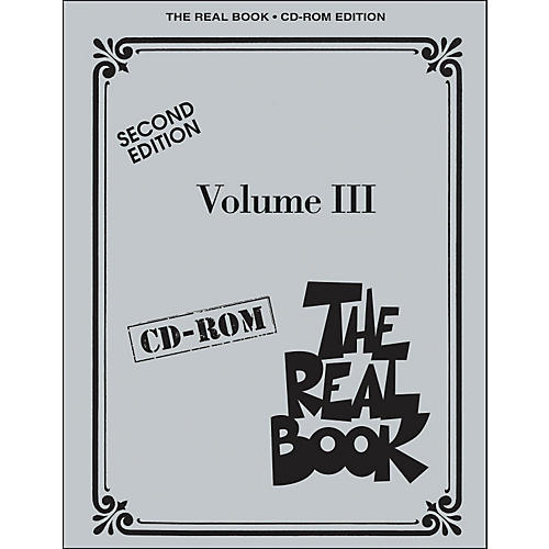 The Real Book Volume 3 Second Edition C Instruments CD-Rom