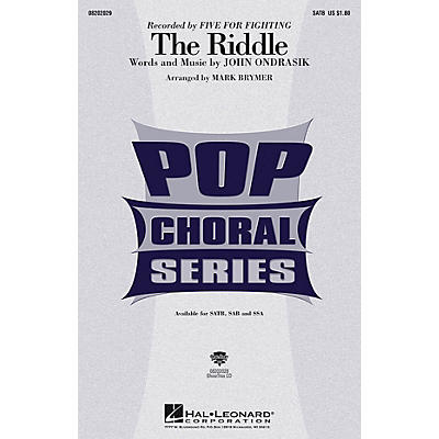 Hal Leonard The Riddle SSA by Five For Fighting Arranged by Mark Brymer