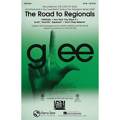Cherry Lane The Road to Regionals (Choral Medley) (featured on Glee) SATB by Glee Cast arranged by Adam Anders
